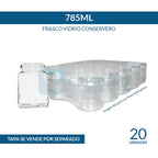 FRASCO VIDRIO CONSERVERO 785ml - PACK 20 UND.