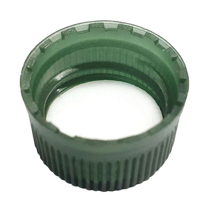 TAPA PLÁSTICA MINIATURA VERDE CON SELLO SEGURIDAD