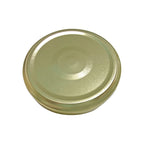 TAPA METÁLICA 66MM DORADA C/BOTÓN