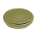 TAPA METÁLICA 66MM DORADA C/BOTÓN