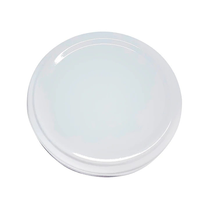 TAPA METÁLICA 66MM BLANCA S/BOTÓN