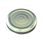 TAPA METÁLICA 58MM DORADA C/BOTÓN