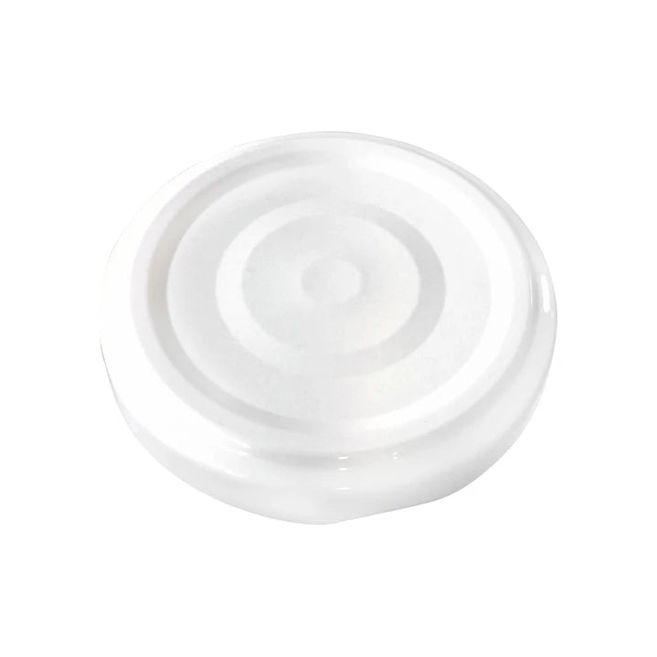 TAPA METÁLICA 53MM BLANCA C/BOTÓN