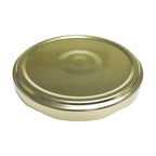 TAPA METÁLICA 82MM DORADA C/BOTÓN