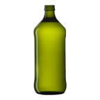 Botella de Vidrio Aceitera 1000 ml Verde Olivo Cilíndrica – Pack 15 Unidades