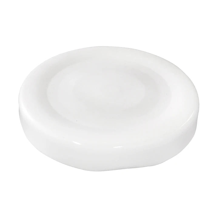 TAPA METÁLICA 48MM BLANCA C/BOTÓN