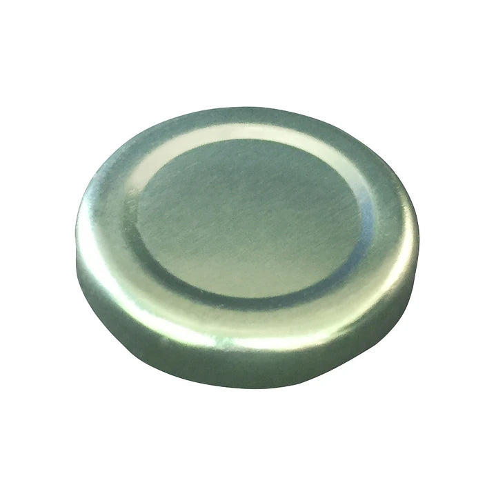 TAPA METÁLICA 43MM DORADA S/BOTÓN