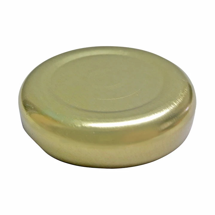TAPA METÁLICA 38MM DORADA C/BOTÓN