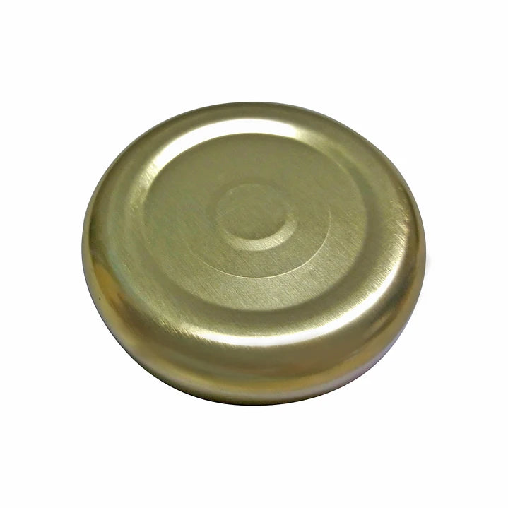 TAPA METÁLICA 38MM DORADA C/BOTÓN