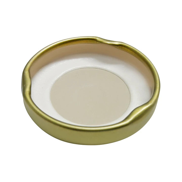 TAPA METÁLICA 38MM DORADA C/BOTÓN