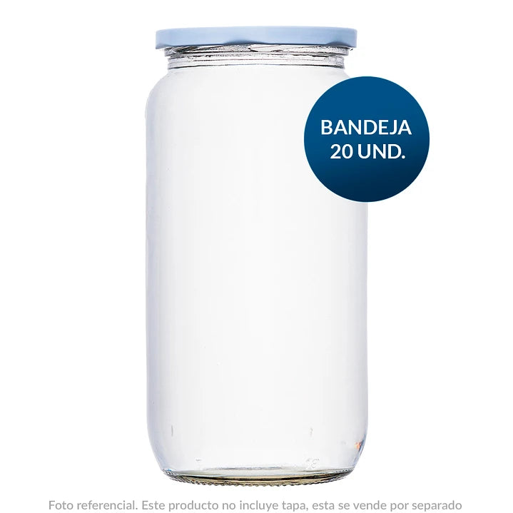 FRASCO VIDRIO CONSERVERO  1 Litro - PACK 20 UND.