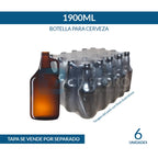 BOTELLA GROWLER VIDRIO 1,9Lts - PACK 6 UND.