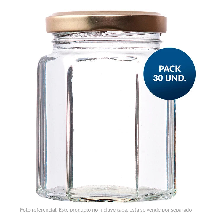 FRASCO CONSERVERO 195ml 6 CARAS B/AXIAL - PACK 30 UND.