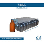 FRASCO VIDRIO CORRIENTE TIPO JARABE 100ml - PACK 68 UND.