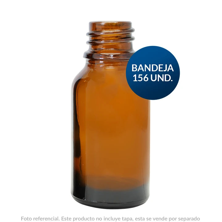 FRASCO VIDRIO GOTARIO ALEMÁN 15ml - PACK 156 UND.