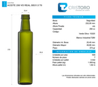 BOTELLA VIDRIO ACEITERA 250ml REAL - PACK 42 UND.